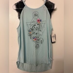Disney Ariel Floral Tank Top - Light Blue